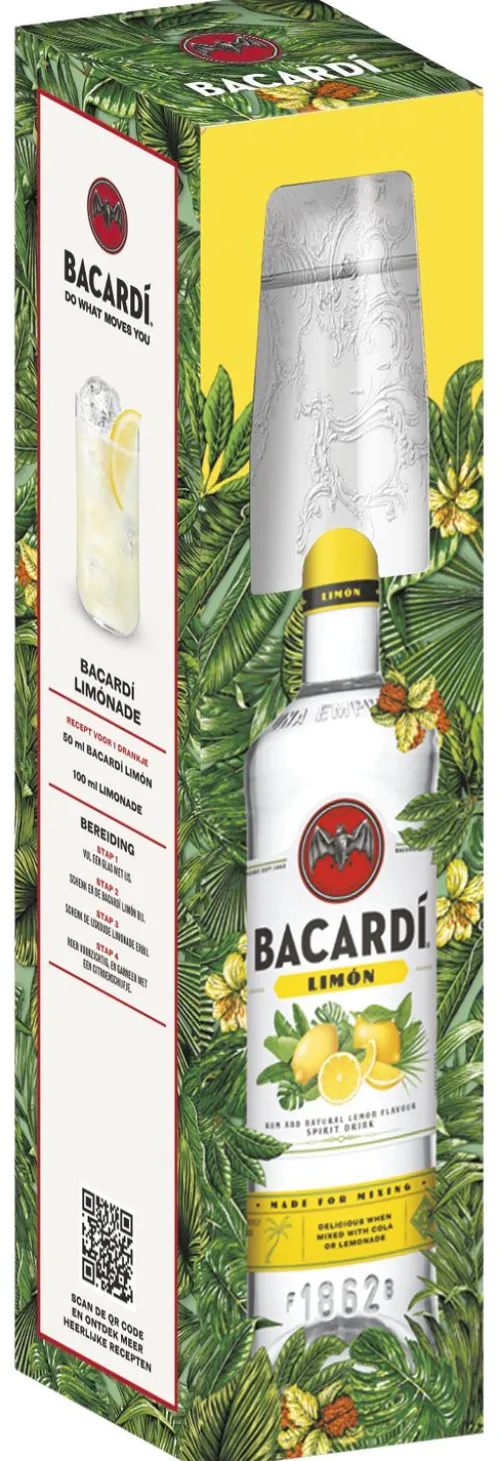 Bacardí Limón met glas|Bacardi Online