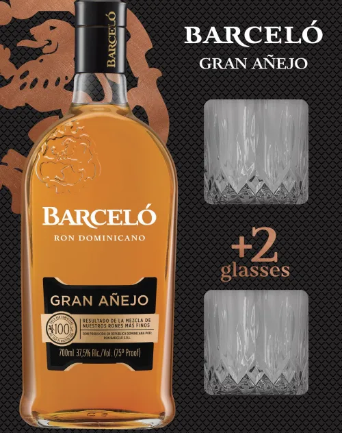 Barcelo Gran Anejo Cadeauverpakking|Bacardi Online