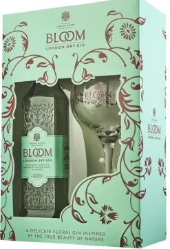 London Dry Gin Cadeaupakket met Coppa glas|Bloom New