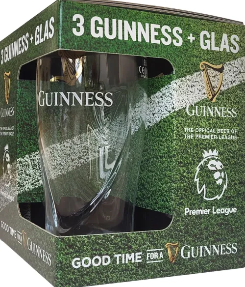 Guinness Draught Stout Premier League Cadeauverpakking met Glas|Wilderen Best