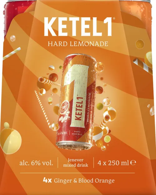 Ketel 1 Hard Lemonade Ginger & Blood Orange Koningsdag 4-pack|STËLZ Clearance