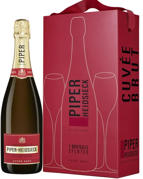 Piper-Heidsieck Brut + 2 glazen cadeauverpakking|Piper Heidsieck Best