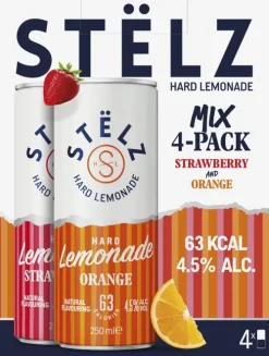 STËLZ Hard Lemonade Strawberry Orange 4-pack|ST&Euml;LZ Discount