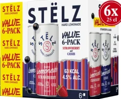 STËLZ Hard Lemonade Strawberry Cassis 6-pack|ST&Euml;LZ Online