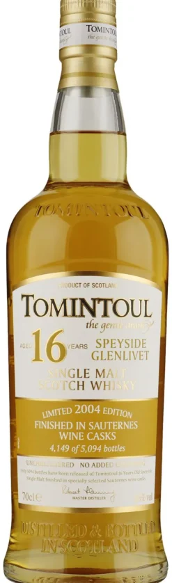 16 years Sauternes Cask 2004|Tomintoul Best