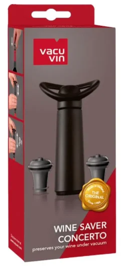 Vacu Vin Wine Saver Concerto Zwart|Vacu Vin Clearance